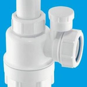 A10av mcalpine 125 adjustablesilent bottle trap white