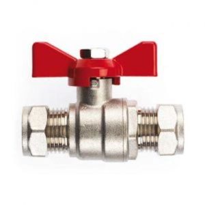 Bfv15r 15mm red eres butterfly ball valve