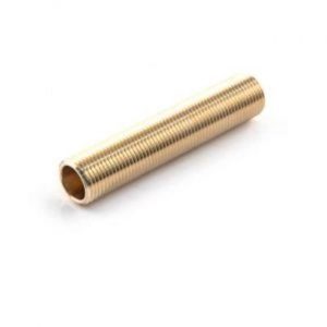 Brn412 brass running nipple 4 x 12