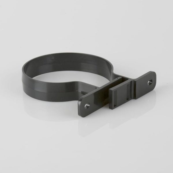 Bs407b brett martin 110mm double fixing soil pipe bracket black