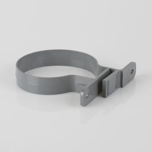 Bs407g brett martin 110mm double fixing soil pipe bracket grey