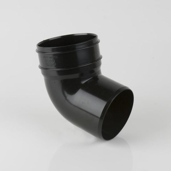 Bs409b brett martin 110mm 112 single solvent weld socket bottom offset bend black