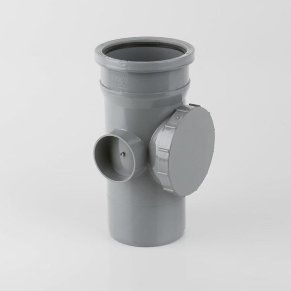 Bs410g brett martin 110mm single socket access pipe grey