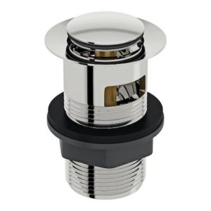 Clicksl chrome plated slotted basin clicker waste mini plug