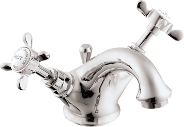 Cr24 deva coronation mono basin mixer with pop up waste