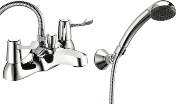 Dlt106 deva lever action deck mounted bath shower mixer