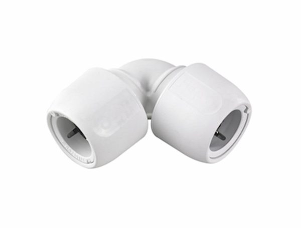 Hd522w hep20 plastic push fit 22mm equal elbow